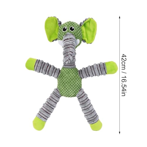 Chew Toys for Dogs, Durable Fabric Soft Heavy Duty Dog Toys Small Dogs,Interactive Cute Indestructible Heavy Duty Dog Toy for Puppy Small Medium Breeds Teething Anxiety Relief Playing Home Indoor - color: Green