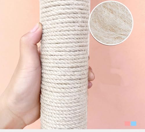 2 PCS M8 Cat Scratching Post Replacement,15.7Inch Sisal Pole Cat Tree Replacement Post with Screws,DIY Scratcher Scratching Post Replacement, Pad, Crafts Gardening Hammock Home Decorating