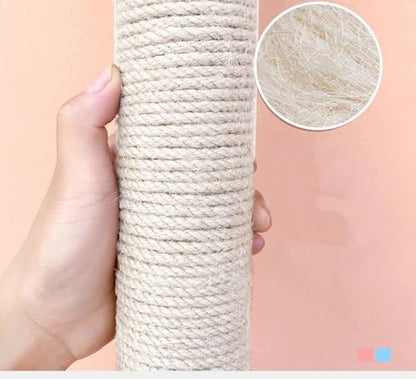 2 PCS M8 Cat Scratching Post Replacement,15.7Inch Sisal Pole Cat Tree Replacement Post with Screws,DIY Scratcher Scratching Post Replacement, Pad, Crafts Gardening Hammock Home Decorating