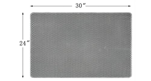 Cat Litter Mat Large Cat Litter Trapping Mat 30x24 inch Double Layer Urine and Water Proof Kitty Litter Box Mat XL - color: Grey, size: 30 X 24 Inches