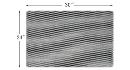 Cat Litter Mat Large Cat Litter Trapping Mat 30x24 inch Double Layer Urine and Water Proof Kitty Litter Box Mat XL - color: Grey, size: 30 X 24 Inches