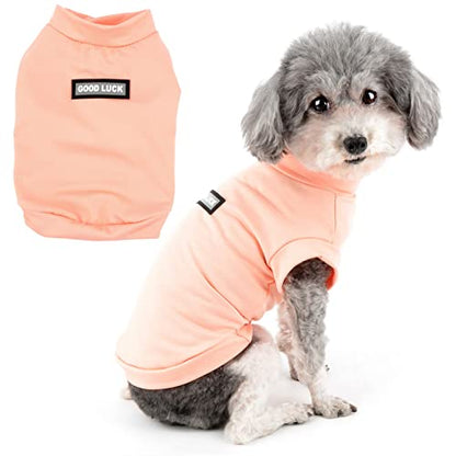 Zunea Small Dogs Shirts Quick Dry Summer T-Shirts Cooling Puppy Clothes Soft Sleeveless Vest Tank Top Breathable Stretchy Pet Girls Boys Chihuahua Apparel Sun Protection for Hot Weather Pink L - color: pink, size: L