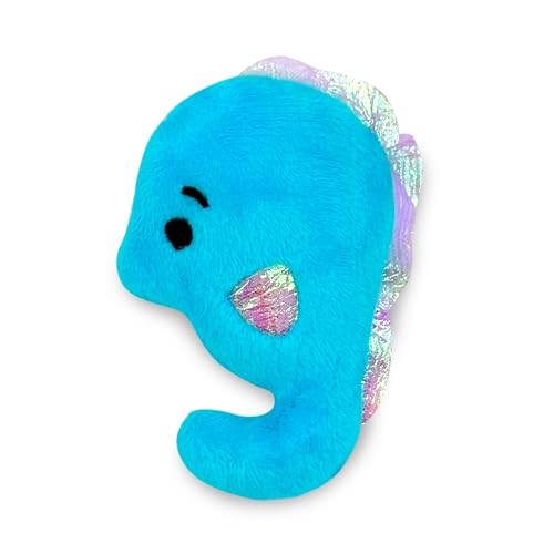 Pounce & Purr® Plush Cat Toys, Catnip & Silvervine Infused, Shiny Iridescent Accents, Interactive Play Toys for Cats & Kittens (Colorful Seashine Series) - color: Seashine