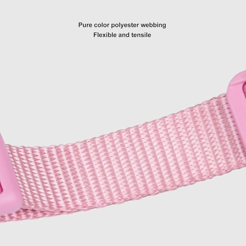 Adjustable Soft Breathable Escape Proof Dog Vest Harness, Pet Chest Harness for Small Dogs and Puppies, Bright Color Safety Design with Dual D Rings for Walking and (S) - color: Pink