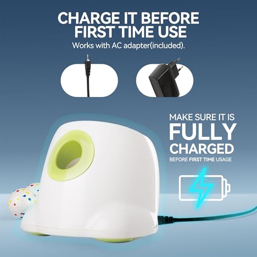 ALL FOR PAWS Automatic Ball Launcher for Dogs, Interactive Puppy Pet Balls Outdoor Thrower for Medium to Large Dogs, Ball Throwing Machine for Dogs, 6 ETPU Balls Included(2.5"), Rechargeable Battery - size: 2.5"ball launcher