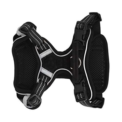 ZJchao Ergonomic Reflective Dog Harness with Breathable Mesh & Cushioned Straps for Small to Large Breeds – Secure, Comfortable Walks