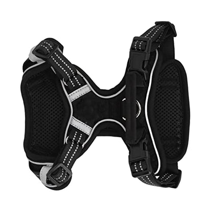 ZJchao Ergonomic Reflective Dog Harness with Breathable Mesh & Cushioned Straps for Small to Large Breeds – Secure, Comfortable Walks