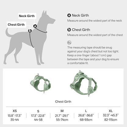 All-Weather No Pull Dog Harness Reflective Vest Harness QR Code Anti-Lost Adjustable Quick-Release Buckle Soft Padded Breathable Harness for Medium Large Dogs (Super Reflect-Earth, M) - color: Super Reflect-Earth, size: M