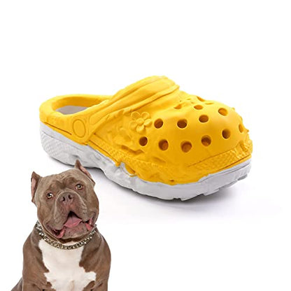 Dog Chew Toys,Tough Dog Toys for Aggressive Chewers,Durable Rubber Puppy Toy, Interactive Puppy Toys Aggressive Chewers Medium Large Breed - color: Yellow