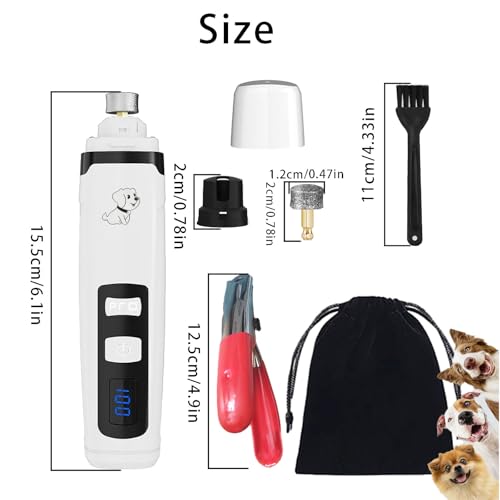 OUTMX 2026 Upgrade Dog Nail Clippers, Groom Silent Pro Nail Grinder Set, Dog and Cat Nail Clipper, Dog Nail Trimmers for Small and Medium-Sized Pets of Different Sizes