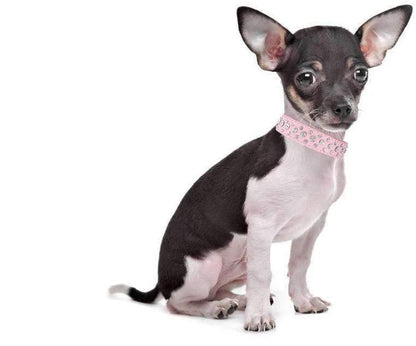 Rhinestone Dog Collar, Bling Rhinestone PU Leather Crystal Diamond Pet Dog Cat Puppy Collar Black S M L XL (XS, Green) - color: Green, size: XS