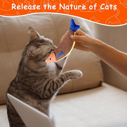Soft Catnip Toys Fish, 3 Pack Bell Sound Cat Toys, Interesting Indoor Cat Kicker Toys, Durable and Highly Interactive Catnip Toys (Knife Fish) - color: Knife Fish
