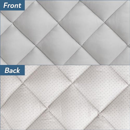 Magik & Kover Dog Crate Pad 2 Pack (30" x 19"), Soft Dog Crate Mat with Anti-Slip Bottom, Machine Washable Kennel Pad, Fits 30 Inch, Grey - size: 30 x 19 Inch