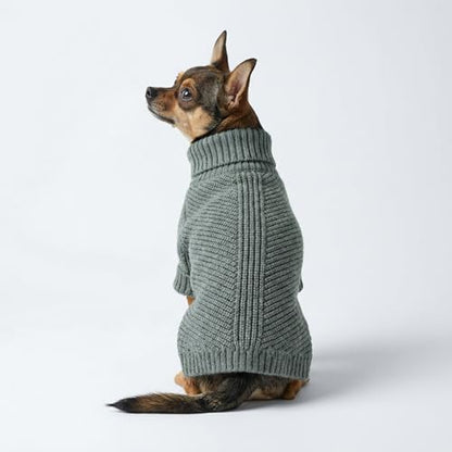 Fitwarm Dog Turtleneck Sweater, Thermal Knitted Pet Coat, Dog Winter Clothes for Small Dogs, Cat Apparel, Heather Grey, Small - color: Heather Grey, size: Small