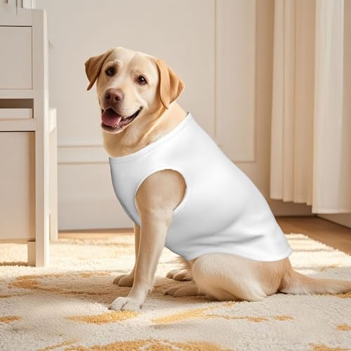SWEET TANG Dog Shirt for Medium Large Dogs, White Lightweight UPF 50+ Sun Protection Breathable Mesh T-Shirt, Soft Summer Pet Clothes, 4X-Large - color: Pattern (443), size: 4X-Large