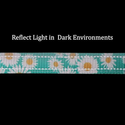 Hands Free Dog Leash, No Pull Bungee Dog Running Waist Leash, with Car Seat Belt, Reflective Stripes, Heavy Duty for Medium and Large Dogs. (Daisy Green, Large) - color: Daisy Green