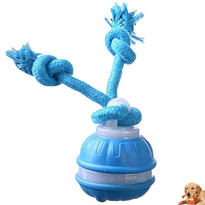 Interactive Dog Toys,Upgraded Motion Activated Rolling Dog Ball Toy for Small/Medium Dogs,Smart Automatic Rolling Toy with USB Rechargeable,Interactive Dog Balls(Blue) - color: Blue