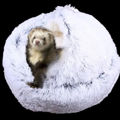 Ferret Bed Cave and Hideouts，Ferret Hideaway Bed Accessories for Cage Ferret Beds and Hideouts (Gray) - color: Grey