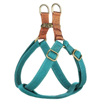 Didog Step in Dog Harness with Metal Buckles, Freedom Nylon Dog Halter Vests for Small Dogs Easy Walking Training(S:Chest 13-22", Blue) - color: Blue, size: S: Chest 14-22", Fit 7-18 lbs