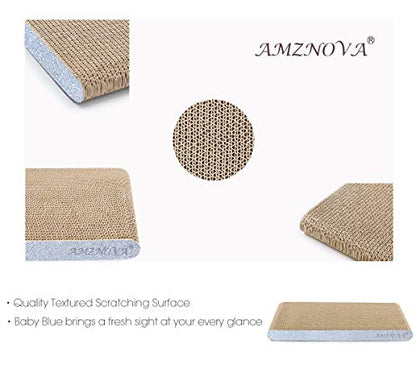 Cat Scratcher Rescratch Cat Scratching Board, Scratching Pad with Catnip for Indoor, Flat Cardboard Scratcher Scratch Board for Kitten, Narrow, Glitter Silver - color: Glitter Silver