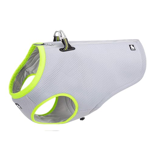 Truelove Dog Cooling Harness Summer and Winter Clothes Adjustable Reflective Vest for Small Big Dogs Outdoor Walking Camping TLG2511 - color: Grey/Yellow, size: Medium