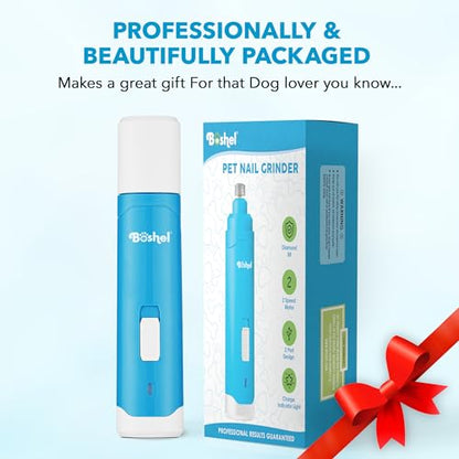 Boshel Quiet Noise Pet Nail Grinder for Dogs, Toenail Grinder for Large Breeds to Small Puppy and Cats