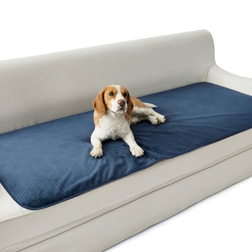Bedsure Waterproof Couch Cover for Dogs Washable - Waterproof Blanket for Couch Sofa Cozy, Lightweight Furniture Protector for Pet Cat Quick Drying Puppy, Navy, 30x70IN - color: Navy, size: 30x70 inch
