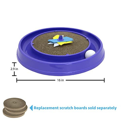 Kitty City Cat Scratchers - Cat Scratching Pad & Ball Track Scratcher - color: A) XL Scratcher