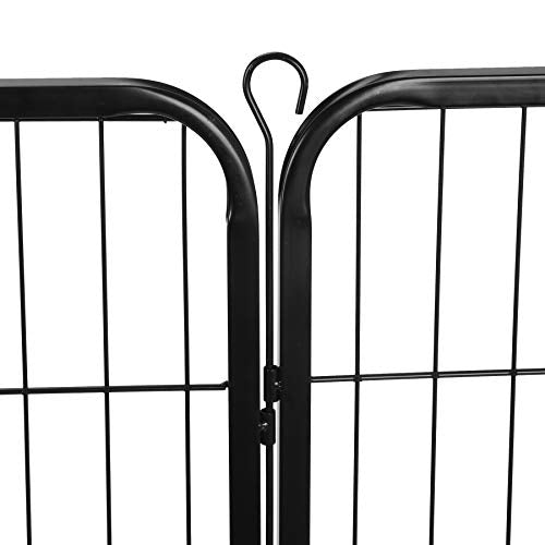 ZENY Dog Playpen 24 Inch 16 Panels, Heavy Duty Pet Dog Pen Indoor, Metal Dog Fence with Doors, Foldable Animal Outdoor Exercise Pen for Yard, RV, Camping