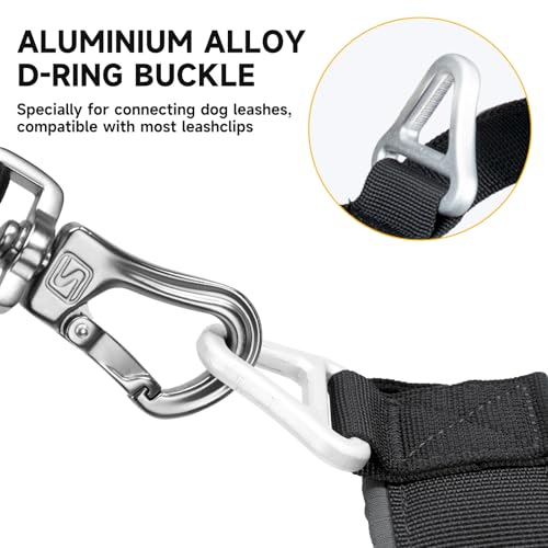 EXCELLENT ELITE SPANKER No-Pull Harness, Nylon Dog Harness, Adjustable Small Dog Harness, Padded Harness, Training Running, BLK-XS - color: BLK, size: XS-(Chest 13.5-19.5")