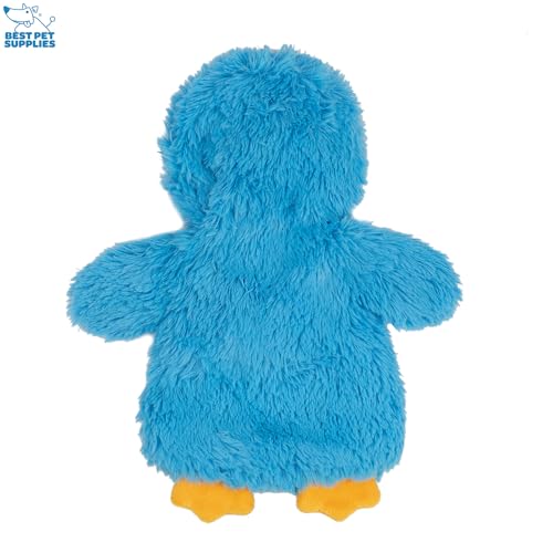 Best Pet Supplies Interactive Squeaky Dog Chew Toy, Ideal Dog Toys for Chewers, Small, Medium & Large Dogs, and Fetch Lovers - Crinkle Chicken (Blue), Large - color: Crinkle Chicken (Blue), size: Large