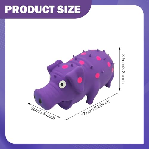 Gralara Squeaky Dog Toy Dog Chews Toy Accessory Entertainment Training for Aggressive Chewers Interactive for Small Large Breed Dogs, Purple - color: Purple