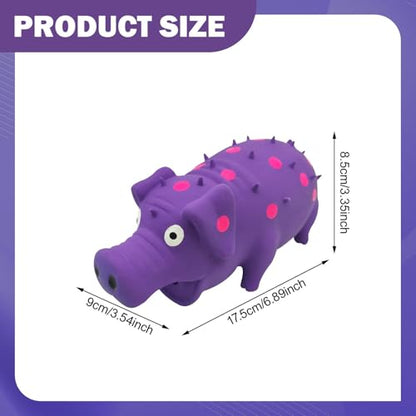 Gralara Squeaky Dog Toy Dog Chews Toy Accessory Entertainment Training for Aggressive Chewers Interactive for Small Large Breed Dogs, Purple - color: Purple