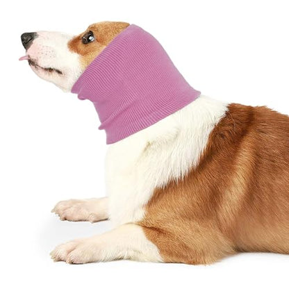 Nanaki Calming Ear Wrap - Quiet Dog Headband & Snood Ear Muffs for Anxiety Relief & Noise Reduction - color: Pink, size: Small