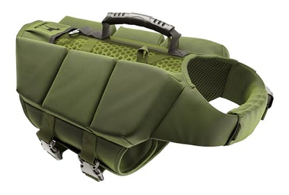 NOAH & PAW Dog Life Jacket, Human Standards Lifejacket Design, Dog Life Vest for Swimming and Boating, 3X Foam Support for Max Floating, Breathable Mesh, Salvavidas para Perros, Size M - size: M