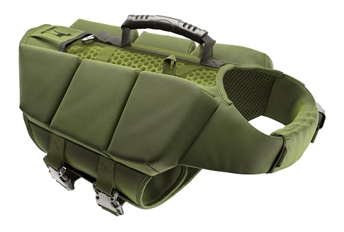 NOAH & PAW Dog Life Jacket, Human Standards Lifejacket Design, Dog Life Vest for Swimming and Boating, 3X Foam Support for Max Floating, Breathable Mesh, Salvavidas para Perros, Size M - size: M