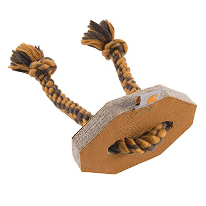 Carhartt Pet Training Tools, Rugged Dog Tool for Tug and Fetch, Firm Duck Hex Dog Pull (Carhartt Brown) - style: Firm Duck Hex Dog Pull