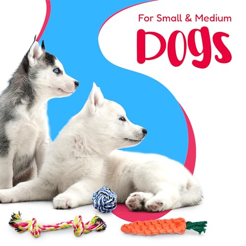 Pacific Pups Products Dog Rope Toys for Medium Dogs 11 Pack (2 Pack) - size: 22 Pack
