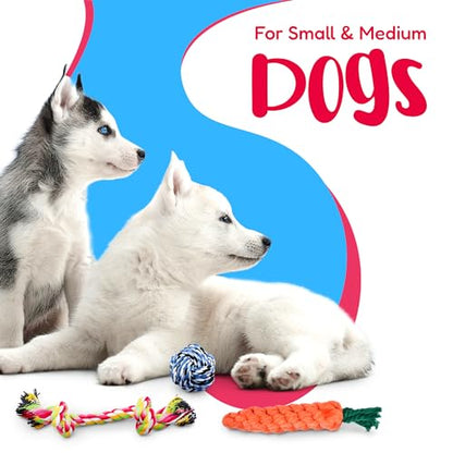 Pacific Pups Products Dog Rope Toys for Medium Dogs 11 Pack (2 Pack) - size: 22 Pack