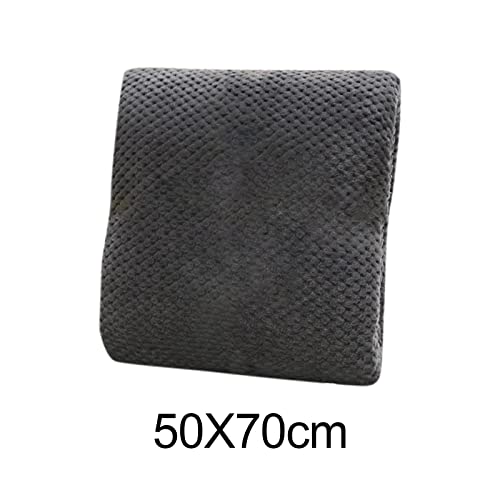 Comfortable Pet Throw Blanket Solid Color Supply Bed Mat for Dogs Kids Crate Cat, Gray