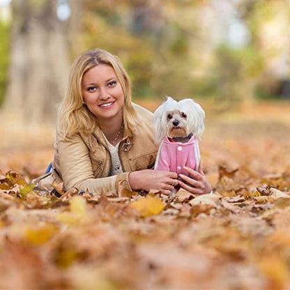 Dog Hoodie & Sweatshirt - Soft & Warm Dog Outfit Pullover for Small, Medium & Large Dogs & Cats (Pink, Small) - color: Pink, size: Small