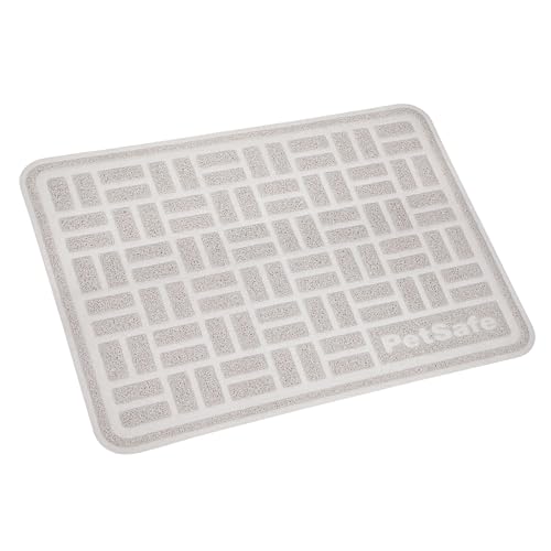 PetSafe Anti-Tracking Litter Mat - Traps Crystal and Clay Clumping Cat Litter - Durable Mesh Material - Easy to Clean Mat - Compatible with All Cat Litter Boxes - Large Size - size: Large