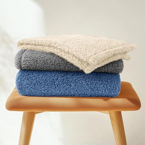 Luciphia Premium Fleece Pet Blanket for Small Medium Dogs Puppy Soft Sherpa Calming Cat Throw Blankets(Beige,57x40 inches) - color: Beige, size: 57x40 inches