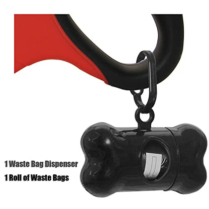 13 ft Retractable Dog Leash for Large Dogs up to 26 lbs,Tangle-Free Nylon Tape,Red S - color: red, size: Small