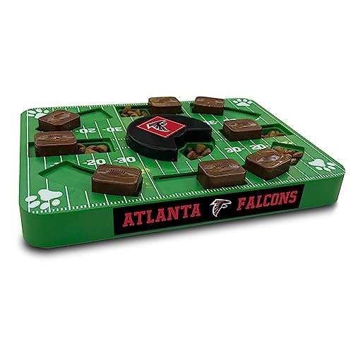 Pets First NFL Atlanta Falcons Puzzle Toy, Puzzle Treat Dog Toy, Interactive Dog Treat Toy, Dog Puzzle - color: ATLANTA FALCONS, size: Standard