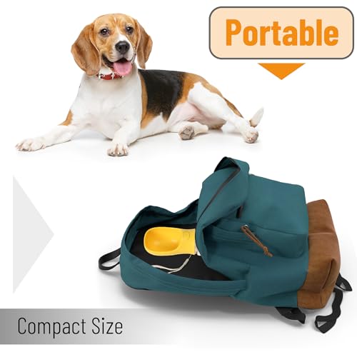 Mr. Pen- Portable Dog Water Bottle, 19 oz, Large, Leak Proof Puppy Water Dispenser with Drinking Feeder for Pets, Outdoor Walking, Hiking, Travel, Not Dishwasher Safe - color: Yellow