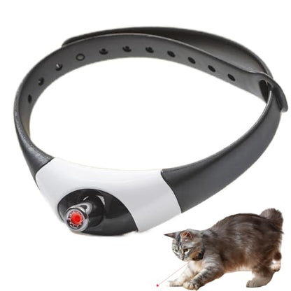 Interactive Cat Toys Laser Pointer Collar for Indoor Cats, Upgraded Automatic Cat Laser Toy with Red Light, Interactive Cat Toys for Bored Indoor Cats