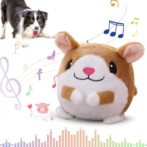 Active Moving Pet Plush Toy,Puppy Dog Toys to Keep Them Busy2026 New Small Dog Dog Squeak Toys,Interactive Dog Toys,Plush Toys for Dogs,Talking Moving Ball Toy (Squirrel) - color: Squirrel