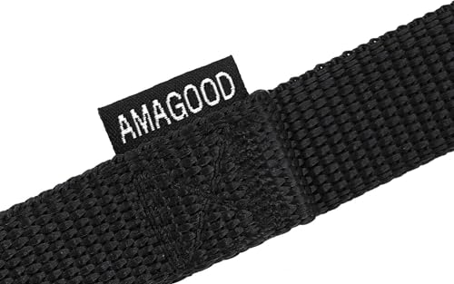 AMAGOOD Dog/Puppy Obedience Recall Training Agility Lead-15 ft 20 ft 30 ft 50 ft Long Leash-for Dog Training,Tie Out,Play,Safety,Camping (15Feet x 1Inch, Black) - color: Black, size: 1" x 15ft