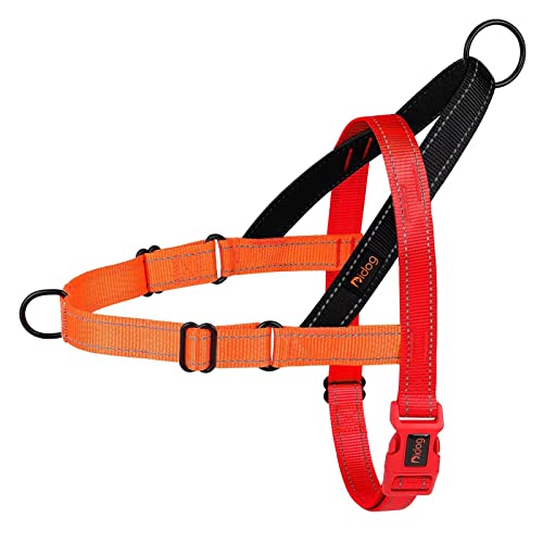 Didog No Pull Dog Harness with Soft Padded Handle, Quick Fit & Lightweight Adjustable Vest Harness, Easy for Training Walking for Small & Medium and Large Dogs(Red,S) - color: Red, size: S:Chest 19-24", Fit 17-35 lbs